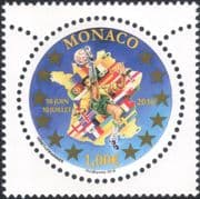 Monaco 2016 "EURO 2016" Football Championships/ Player/ National Flags/ Soccer/ Sports 1v (mc1006)