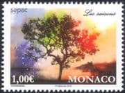 Monaco 2016 SEPAC/ Postal Services/ Seasons/ Trees/ Art/ Painting/ Artists 1v (mc1027)