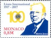 Monaco 2017 Lions Clubs International 100th/ Welfare/ Education/ Health 1v (mc1398)
