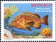 Monaco 2017 Pre-cancel/ Grouper/ Fish/ Coral/ Marine/ Nature/ Wildlife 1v (mc1213)