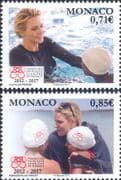 Monaco 2017 Princess Charlene Foundation/ Swimming/ Sports/ Royalty 2v set (mc1391)