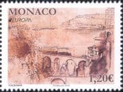 Monaco 2018 Europa/ Railway Bridge/ Art/ Trains/ Steam Engine/ Architecture/ Buildings 1v (mc1185)