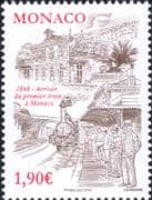 Monaco 2018 Steam Engine/ Trains/ Locomotive/ Railways/ Station Buildings/ Transport 1v (mc1197)