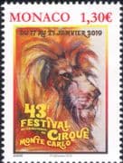 Monaco 2019 Circus Festival/ Lion/ Animals/ Nature/ Wildlife 1v (mc1195)