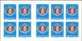 Monaco 2019  Coat-of-Arms/ Art/ Design/ Heraldry/ Royalty  10 x 1v s/a  bklt  (mc1235)