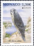 Monaco 2019 Europa/ Peregrine Falcon/ Birds/ Raptors/ Wildlife 1v (mc1203)