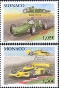Monaco 2019 Motor Sports/Cars/ Racing/ Grand Prix/ F1/ BRM/ Renault 2v set (mc1202)