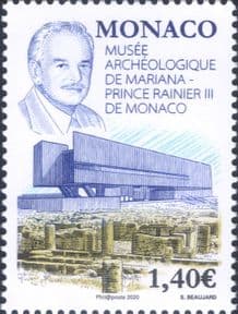 Monaco 2020  Archaeology  Museum/ Prince Rainier/ Building/ Architecture  1v  (mc1315)