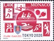 Monaco 2020 Olympic Games/ Sports/ Olympics/ Judo/ Rowing/ Table Tennis/ Boxing 1v (mc1107)