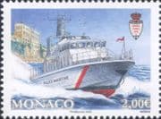 Monaco 2020 Police Launch/ Boat/ Law/ Order/ Marine Transport 1v (mc1310)