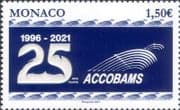 Monaco 2021 ACCOBAMS/ Dolphins/ Whales/ Marine/ Wildlife/ Conservation 1v embossed (mc1273)