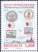 Monaco 2021 Coins/ Stamps/ Postcards/ Exhibition/ Balloons/ Boat/ Sail 1v (mc1355)
