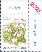 Monaco 2021 French Snowflake/ Endangered Flowers/ Plants/ Nature/ Environment 1v (mc1301)