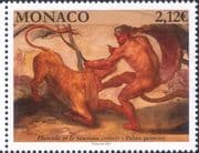 Monaco 2021 Hercules/ Cretan Bull/ Art/ Paintings/ Fresco/ Cattle/ Artists 1v (mc1297)