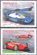 Monaco 2021 Motor Sports/ Cars/ Racing/ Grand Prix/ F1/ Maserati/ Tyrell 2v set (mc1264)