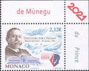 Monaco 2021 Prince Albert I/ Whales/ Ocean/ Marine/ Nature/ Conservation/ Royalty 1v (mc1305)