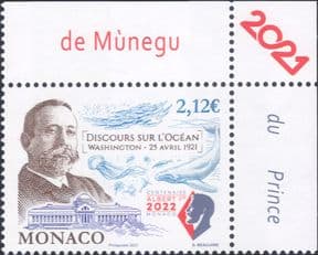 Monaco 2021 Prince Albert I/ Whales/ Ocean/ Marine/ Nature/ Conservation/ Royalty  1v  (mc1305)
