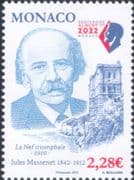Monaco 2022 Jules Massenet/ Music/ Composer/ Opera/ People 1v (mc1329)