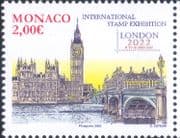 Monaco 2022 London Stamp Exhibition/ Buildings/ Architecture/ StampEx 1v (mc1345)