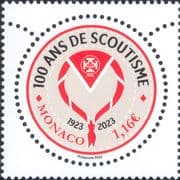 Monaco 2023 Monaco Scouts 100th/ Scouting/ Leisure/ Youth 1v (circular) (mc1381)
