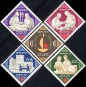 Mongolia 1963 RED CROSS/ Medical/ Health/ Nurses/ Blood Donor/ Doctor/ Ambulance 5v set (n18203)