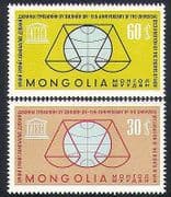 Mongolia 1963 UN / UNESCO / Human Rights / Scales 2v set (n34903)