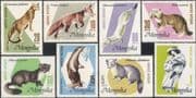 Mongolia 1966 Cheetah/ Fox/ Otter/ Cats/ Fur Industry/ Animals/ Nature/ Clothes 8v set (b4932t)