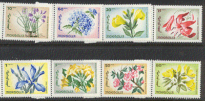Mongolia 1966 Wild Flowers / Nature 8v set ref:n17547