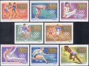 Mongolia 1968 Olympic Games/ Boxing/ Swimming/ Gymnastics/ Running/ Hurdling 8v set (n17532)