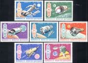 Mongolia 1969 Space/ Sputnik/ Apollo/ Mercury/ Vostock/ Astronaut 7v set (n11683)