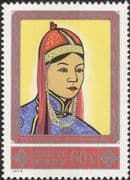 Mongolia 1975 IWY/ International Womens Year /Costumes/ Clothes/ Hats 1v (n46203)