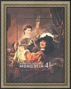 Mongolia 1981 Rembrandt/ Art/ Paintings/ Artists/ People/ Heritage 1v m/s (n17537)