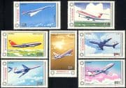 Mongolia 1984 Aircraft/ Planes/ Aviation/ Concorde/ Transport 7v set (n11673)