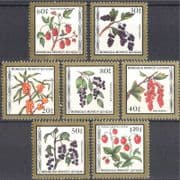 Mongolia 1987 Fruits/ Berries/ Plants/ Nature/ Food/ Strawberries/ Raspberries 7v set (n17562)