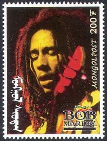 Mongolia 1998 BOB MARLEY  /  Reggae  /  Music  /  Musicians  /  Singers  /  Entertainment 1v  n17501