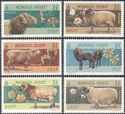 Mongolia 1999 SHEEP / Flowers / Animals / Nature / Farming / Plants 6v set (n17549)