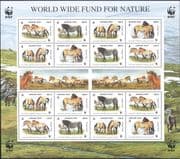 Mongolia 2000 WWF/ Przewalskis Horses/ Nature/ Wildlife/ Conservation 16v sht (b6548g)