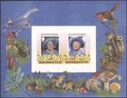 Montserrat 1985 Royalty/HM Queen Mother/Concorde/Planes imperf m/s (n30669d)