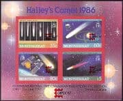 Montserrat 1987  Halley's Comet/ CapEx '87/ Space   IMPERF o/p m/s  (b2662)