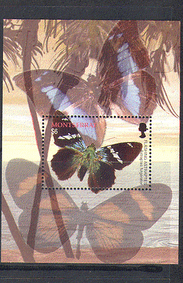 Montserrat 2004 BUTTERFLIES / Insects / Nature m / s (n13196)