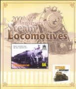 Montserrat 2004 Steam Trains/ Railways/ Rail/ Locomotives/ Transport 1v m/s (n15821f)
