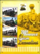 Montserrat 2004 Steam Trains/ Railways/ Rail/ Locomotives/ Transport 4v m/s (s1780r)