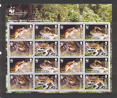 Montserrat 2006 WWF FROGS / Amphibian 16v sht ref:n16758