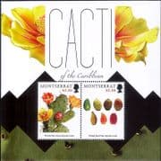 Montserrat 2012 Prickly Pear/ Cactus/ Cacti/ Flowers/ Plants/ Nature 2v m/s (n41903b)
