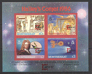 Montserrat Halley's Comet / SPACE IMPERF o / p m / s b2661