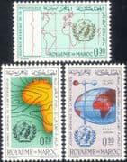 Morocco 1964 Meteorology/ Weather Day/ IMO/ WMO/ Maps/ Graphs 3v set (n46586)