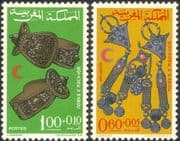 Morocco 1967 Red Cross/ Medical/ Health/ Welfare/ Jewellery 2v set (n32517)