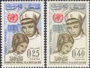 Morocco 1968 WHO/ UN/ World Health Organisation/ Red Crescent Nurse 2v set (n46569)