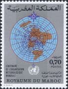 Morocco 1973 WMO Centenary/ IMO/ OMM/ Meteorology/ Weather/ Science 1v (n46486)
