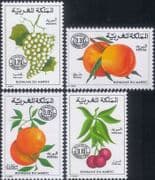 Morocco 1974 Postage Due/ Oranges/ Grapes/ Cherries/ Fruit/ Plants/ Nature 4v set (b232e)